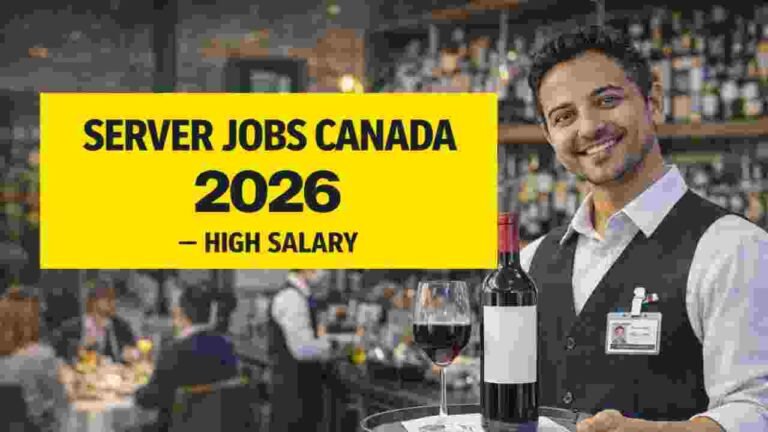 Server Jobs Canada 2026 – High Salary Restaurant & Hospitality Hiring (CAD)
