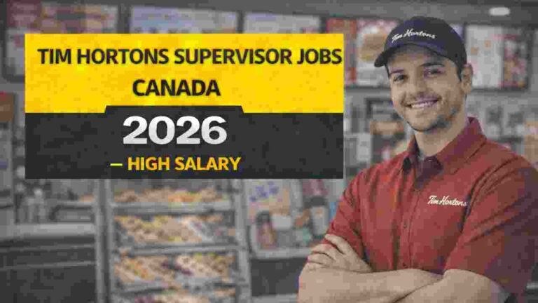 Tim Hortons Supervisor Jobs Canada 2026 – High Salary Shift & Store Leadership Hiring (CAD)