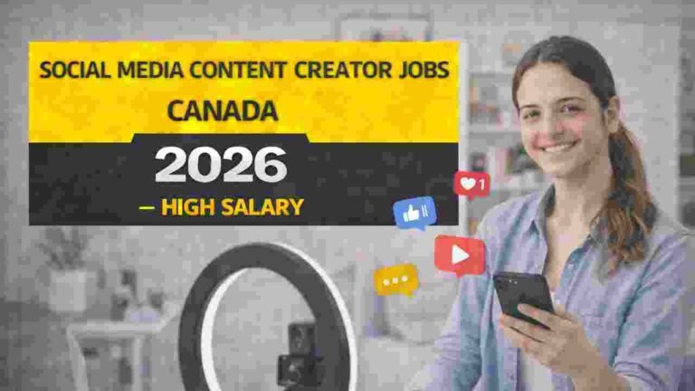 Social Media Content Creator Jobs Canada 2026 – High Salary Digital Marketing & Creator Hiring (CAD)