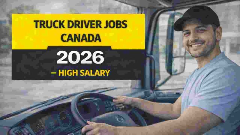 Truck Driver Jobs Canada 2026 – High Salary Long Haul & Local Driving Hiring (CAD)