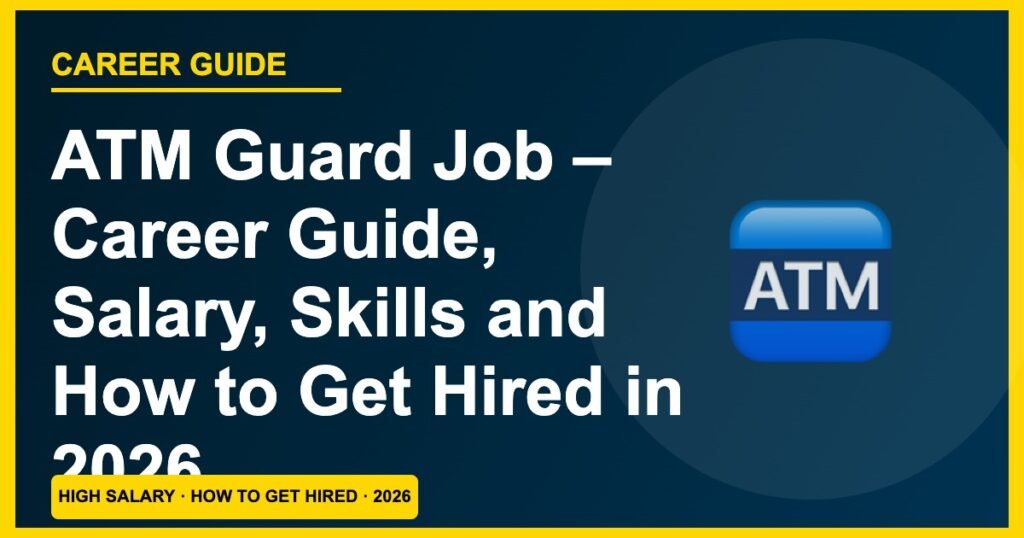 ATM Guard Jobs 2026: Salary ₹12,000–₹22,000, Skills & How to Get Hired (No Degree)