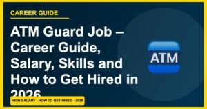 ATM Guard Jobs 2026: Salary ₹12,000–₹22,000, Skills & How to Get Hired (No Degree) ATM Guard Jobs 2026: Salary ₹12,000–₹22,000, Skills & How to Get Hired (No Degree)