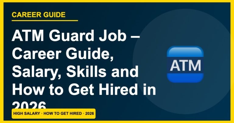 ATM Guard Jobs 2026: Salary ₹12,000–₹22,000, Skills & How to Get Hired (No Degree)