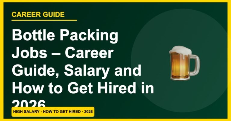 Bottle Packing Jobs 2026: Salary ₹12,000–₹26,000, Skills & How to Get Hired