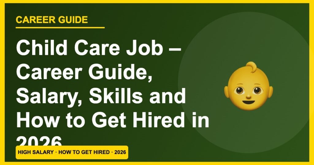 Child Care Jobs 2026: Salary, Skills & How to Get Hired (No Degree Needed)