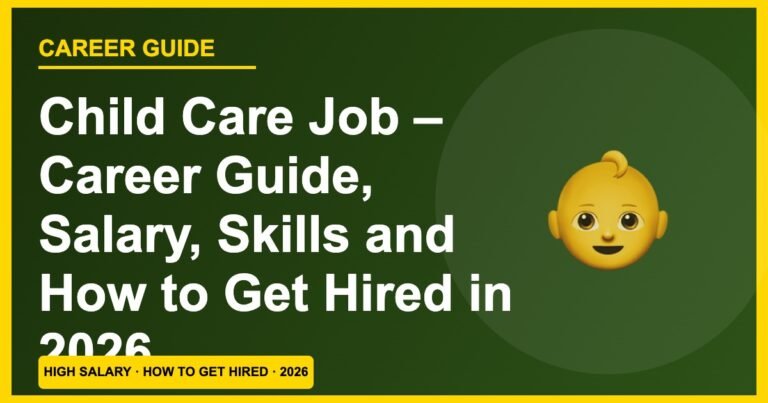 Child Care Jobs 2026: Salary, Skills & How to Get Hired (No Degree Needed)
