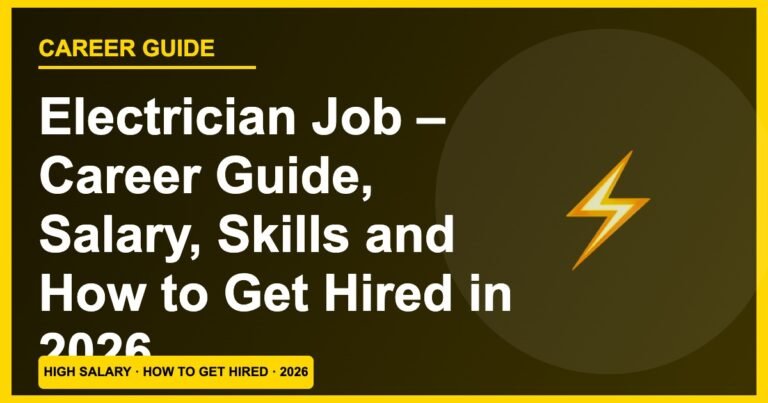 Electrician Jobs 2026: Salary ₹15,000–₹35,000, ITI Skills & How to Get Hired