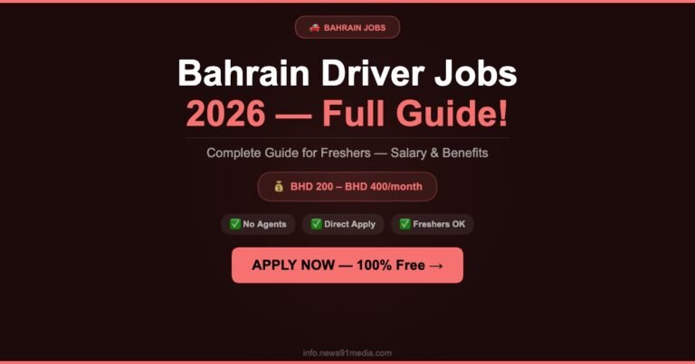 Bahrain Driver Recruitment 2026: Complete Guide for Freshers and Experienced Drivers