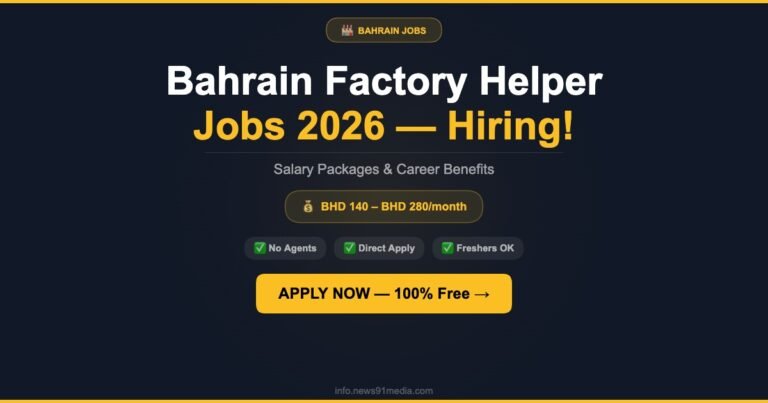 Bahrain Hiring Factory Helpers in 2026: Salary Packages and Career Opportunities