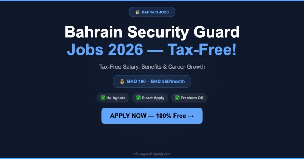 Bahrain Security Guard Jobs 2026: Tax-Free Salary, Benefits and Hiring Process