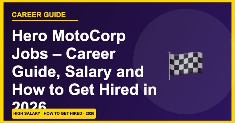 Hero MotoCorp Jobs 2026: Salary ₹15,000–₹34,000, Skills & How to Apply