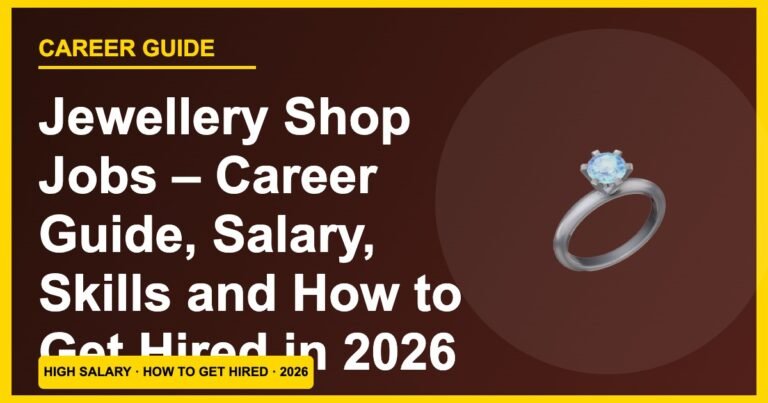Jewellery Shop Jobs 2026: Salary ₹12,000–₹30,000, Roles & How to Get Hired
