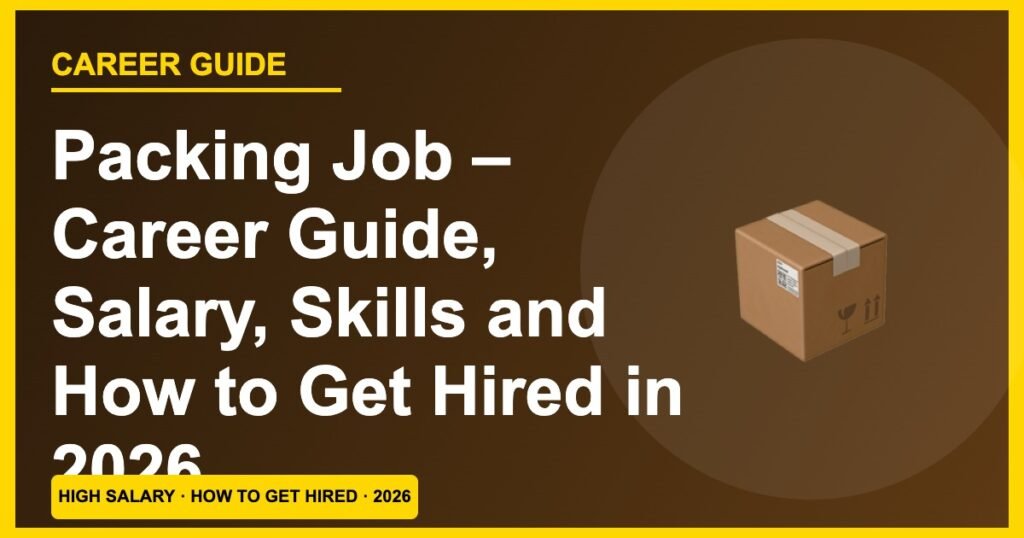 Packing Jobs 2026: Salary ₹11,000–₹22,000, Skills & How to Get Hired Fast