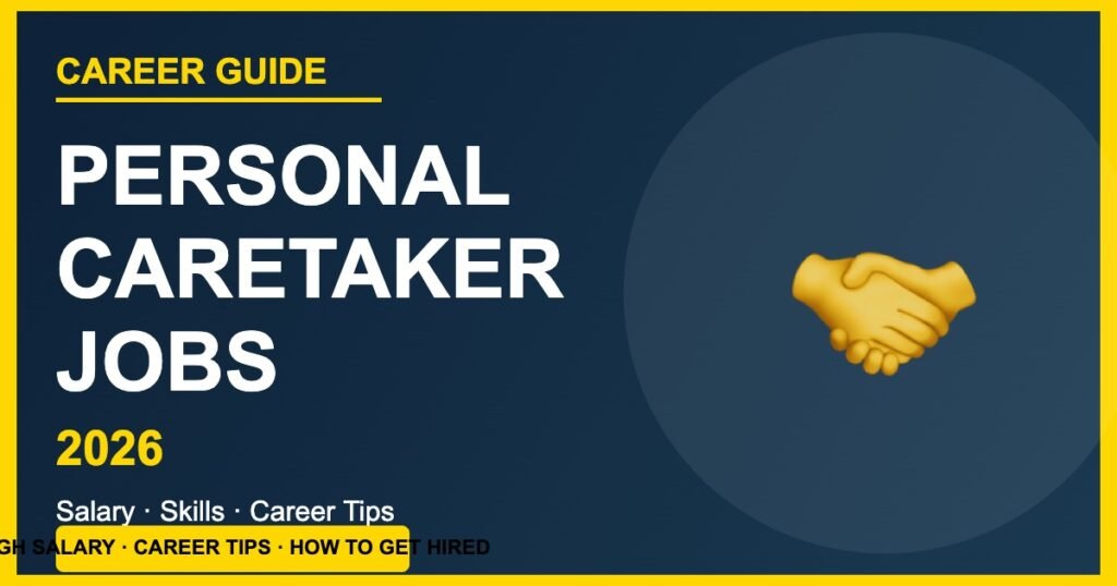 Personal Caretaker Jobs – Career Guide, Salary, Skills and How to Get Hired in 2026