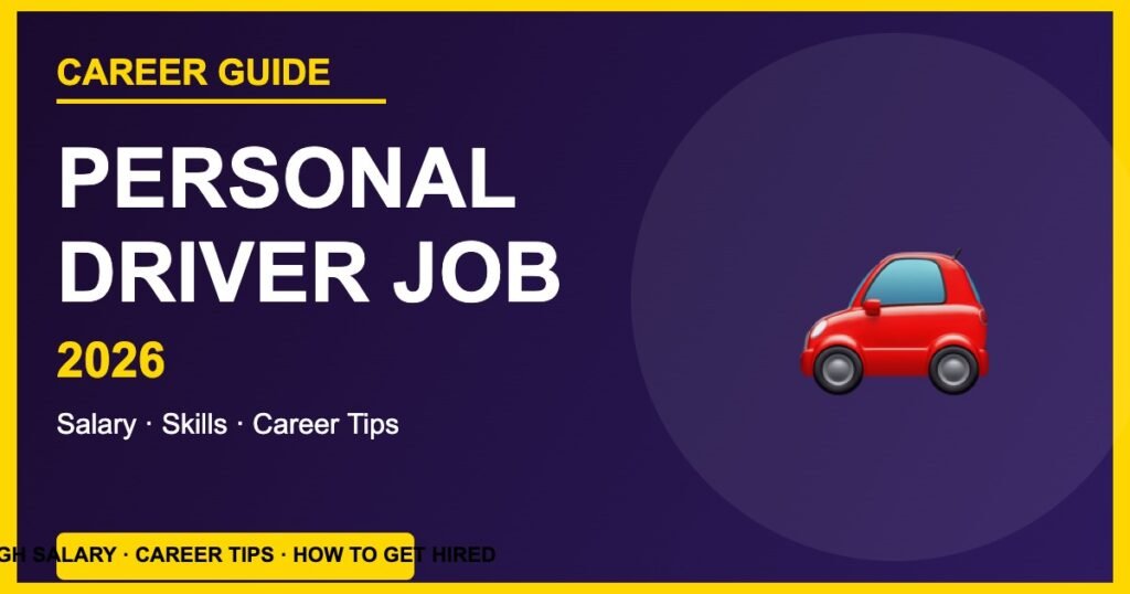 Personal Driver Job – Career Guide, Salary, Skills and How to Get Hired in 2026