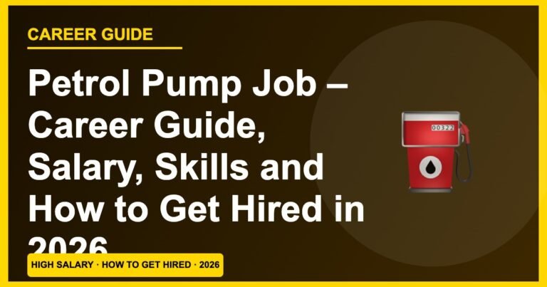 Petrol Pump Jobs 2026: Salary, Eligibility & How to Apply (No Degree)