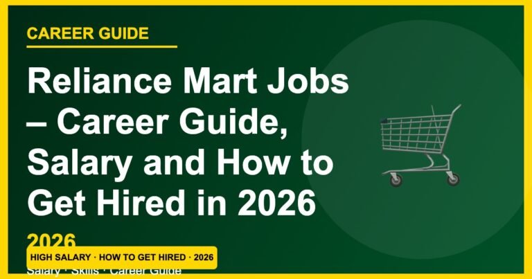 Reliance Mart Jobs 2026: Salary ₹14,000–₹30,000, Roles & How to Apply