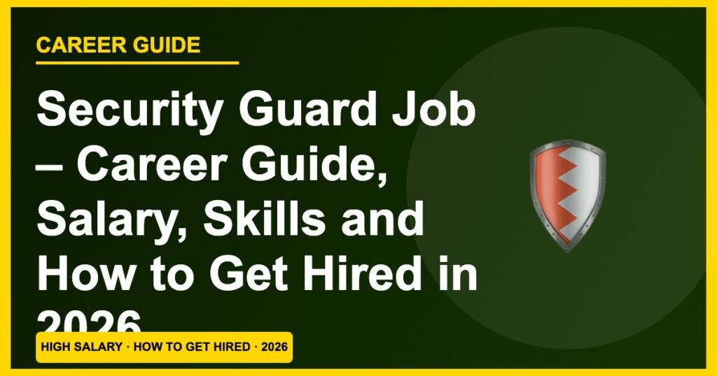 Security Guard Jobs 2026: Salary, PSARA Training & How to Get Hired Fast