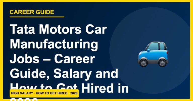 Tata Motors Jobs 2026: Salary ₹16,000–₹38,000, Skills & How to Apply
